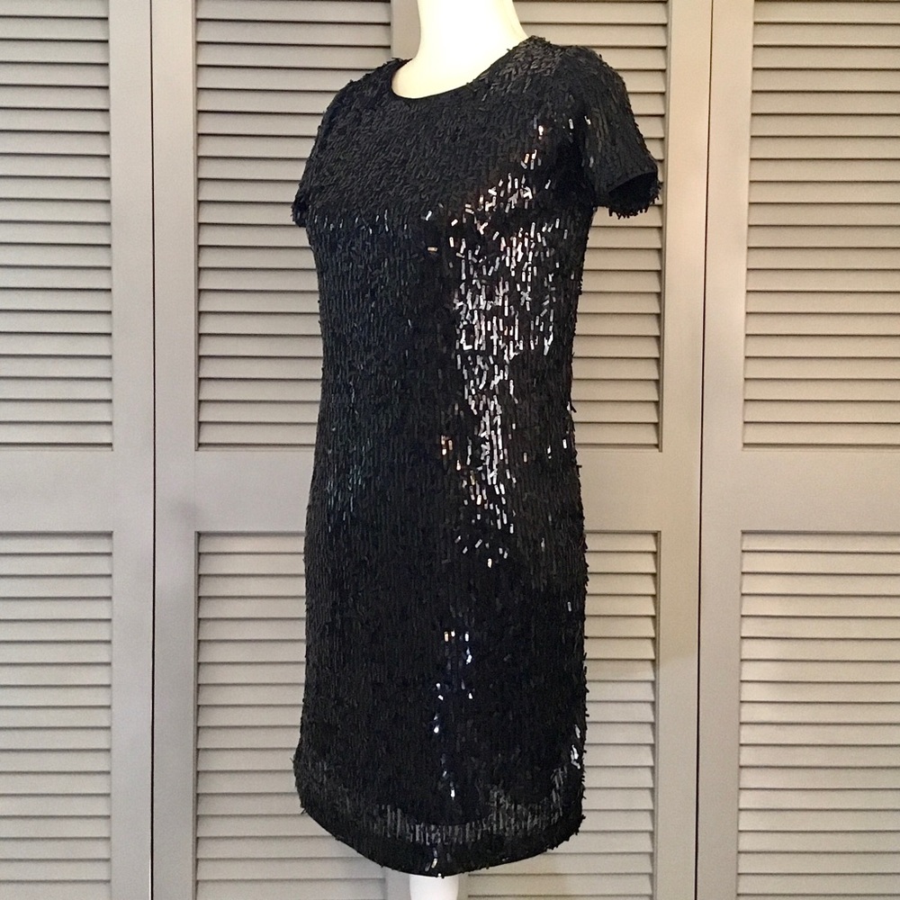 Bar III Black Sequin Dress - Picture 5 of 12